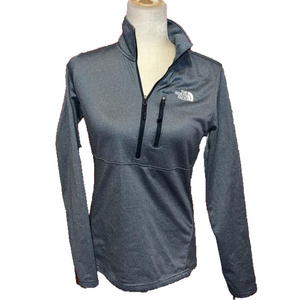 The North Face Gray Pullover Zip Top S